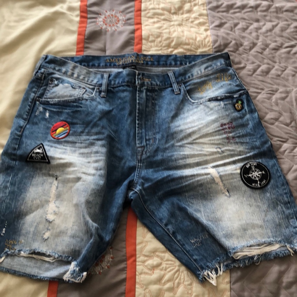 Denim shorts